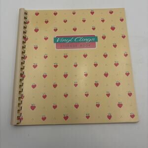 Vintage 90's Current Vinyl Clings Storage Book 25052-4 Window Decor Holiday